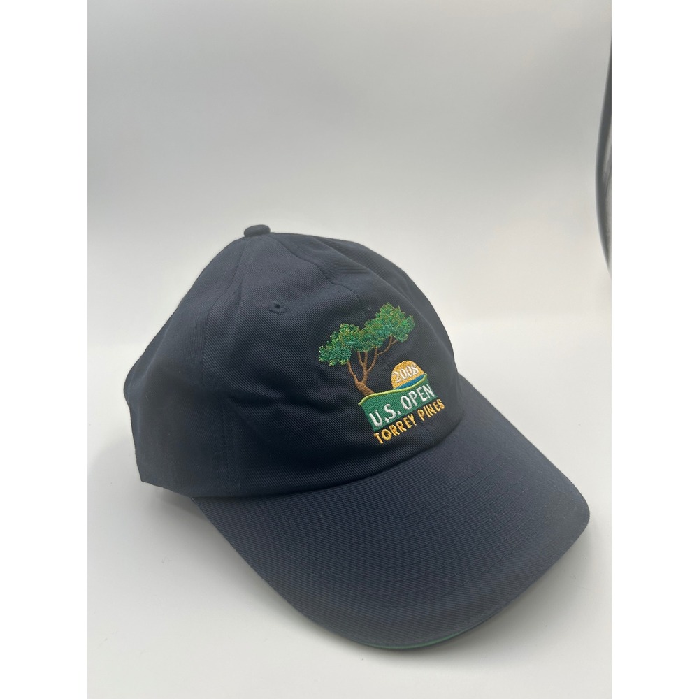 USGA 2008 U.S. Open Torrey Pines Hat Navy Blue Adjustable Golf Cap USGA Member